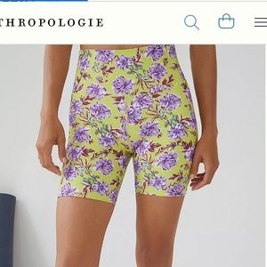 Beach Riot Floral Bike Shorts ANTHROPOLOGIE